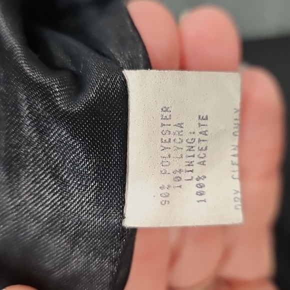Vintage Jenne Maac duster length double breasted black jacket size 4P - Picture 7 of 7